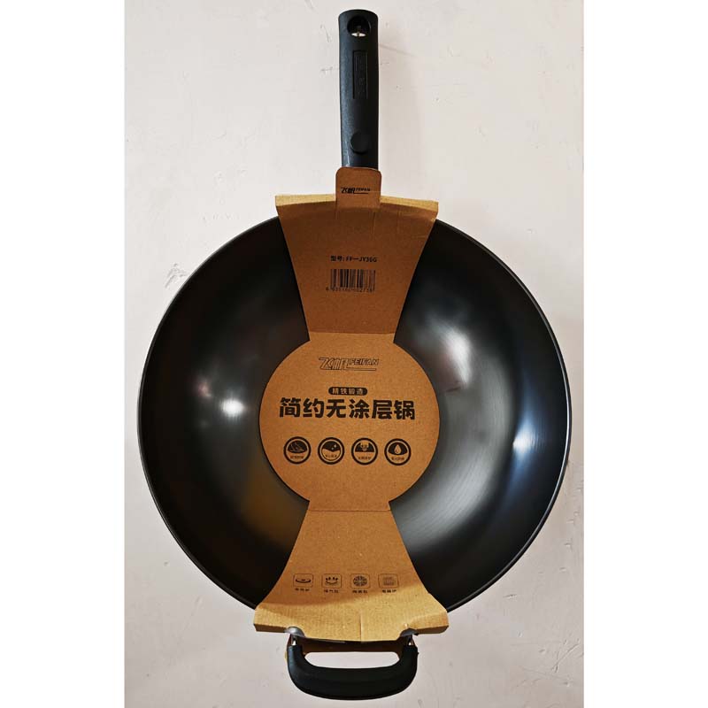 商品名称：飞帆简约无涂层炒锅（36cm）